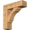 Ekena Millwork Olympic Block Smooth Bracket w/ Offset Brace, Western Red Cedar, 7 1/2"W x 26"D x 26"H BKT0806X26X26OLY05SWR - alternate 1